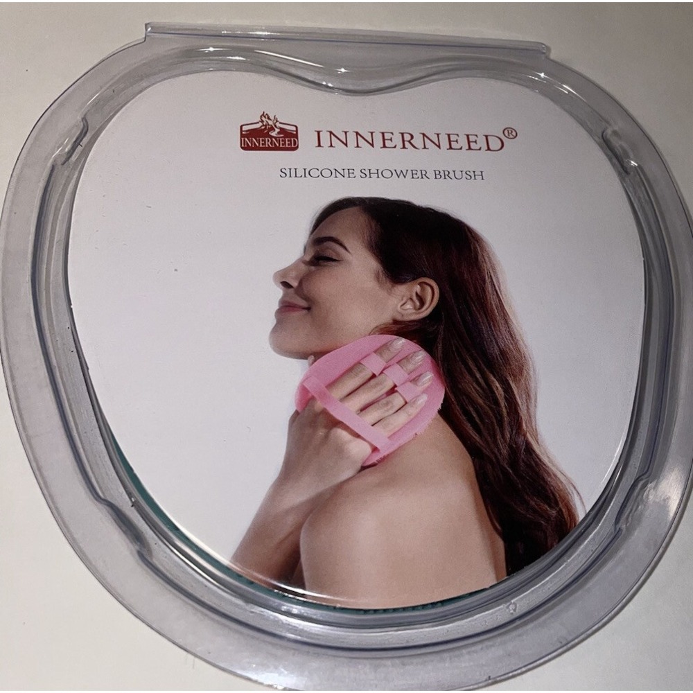 INNERNEED Silicone Body Cleansing Brush Shower Exfoliating, Softening Brush